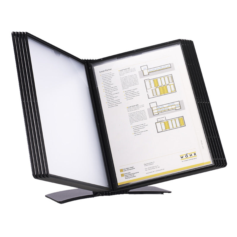 Wera Clickmount Bordsdisplay A4 för 5 Ramar Svart