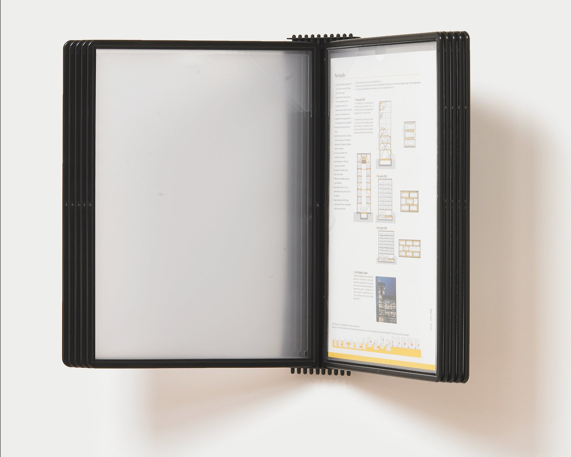 Wera Clickmount Väggdisplay för 10 Ramar Svart – A4