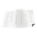 Magnetisk Visitkortsficka 60 × 95 Vit 100-pack