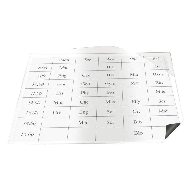 Magnetisk Visitkortsficka 60 × 95 Vit 100-pack