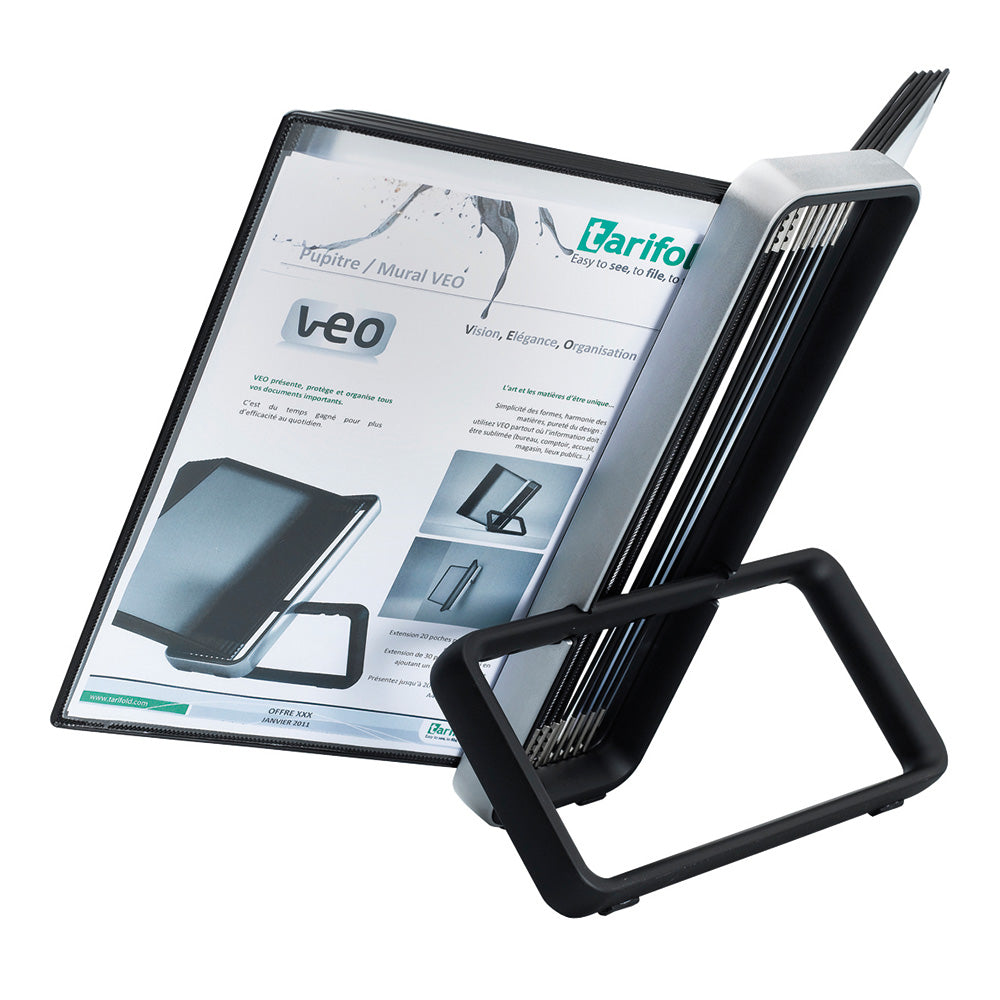 DJOIS Tarifold Bordsdisplay VEO 10 Ramar A4 Svart