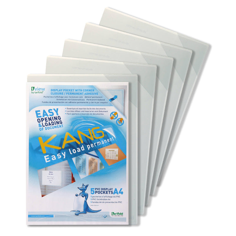 Wera Självhäftande Skyltfickor Easy 5-pack – A4