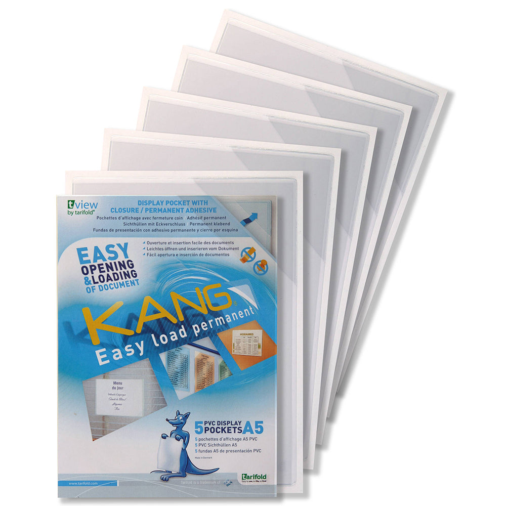 Wera Självhäftande Skyltfickor Easy 5-pack – A5