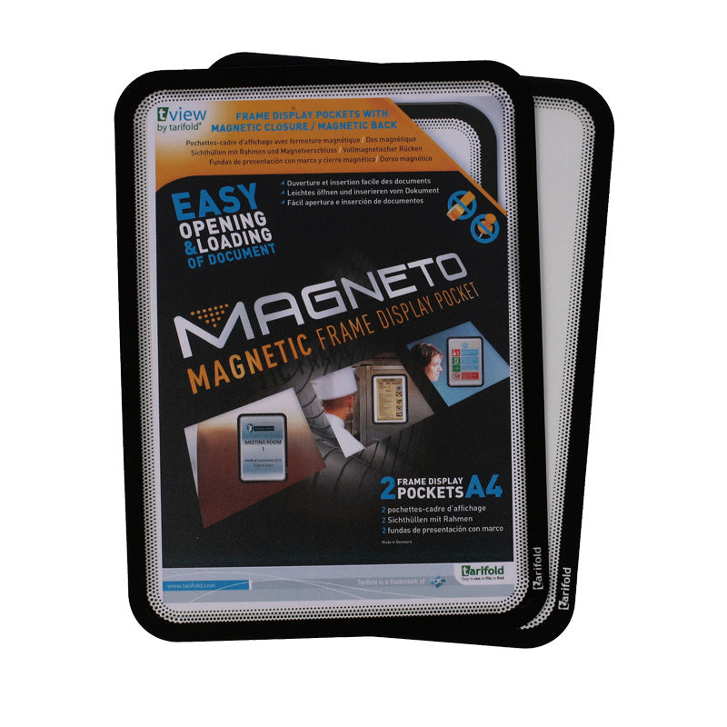 DJOIS Magneto Ram med Magnetisk Baksida A4 × 2, Svart