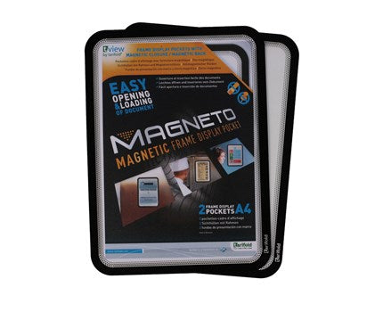 DJOIS Magneto Ram med Magnetisk Baksida A4 × 2, Svart