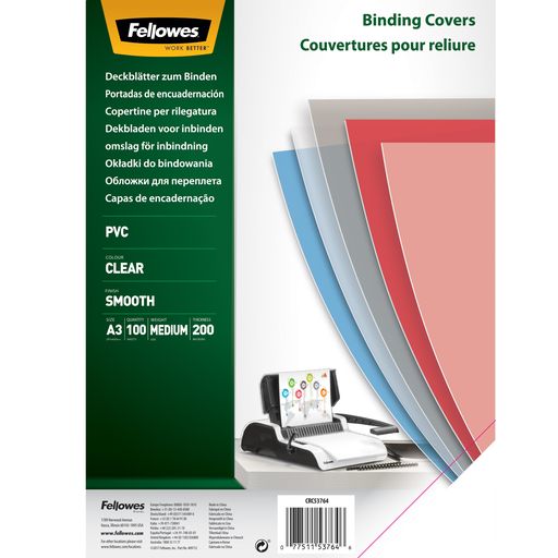 Fellowes PVC Omslag Klar