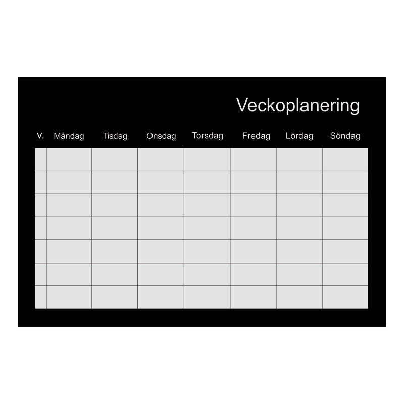 Veckoplaneringstavla 60 × 40 cm