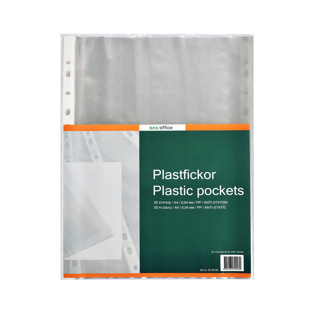 Plastficka A4 40 Mikron 50-pack Orange Peel Transparent