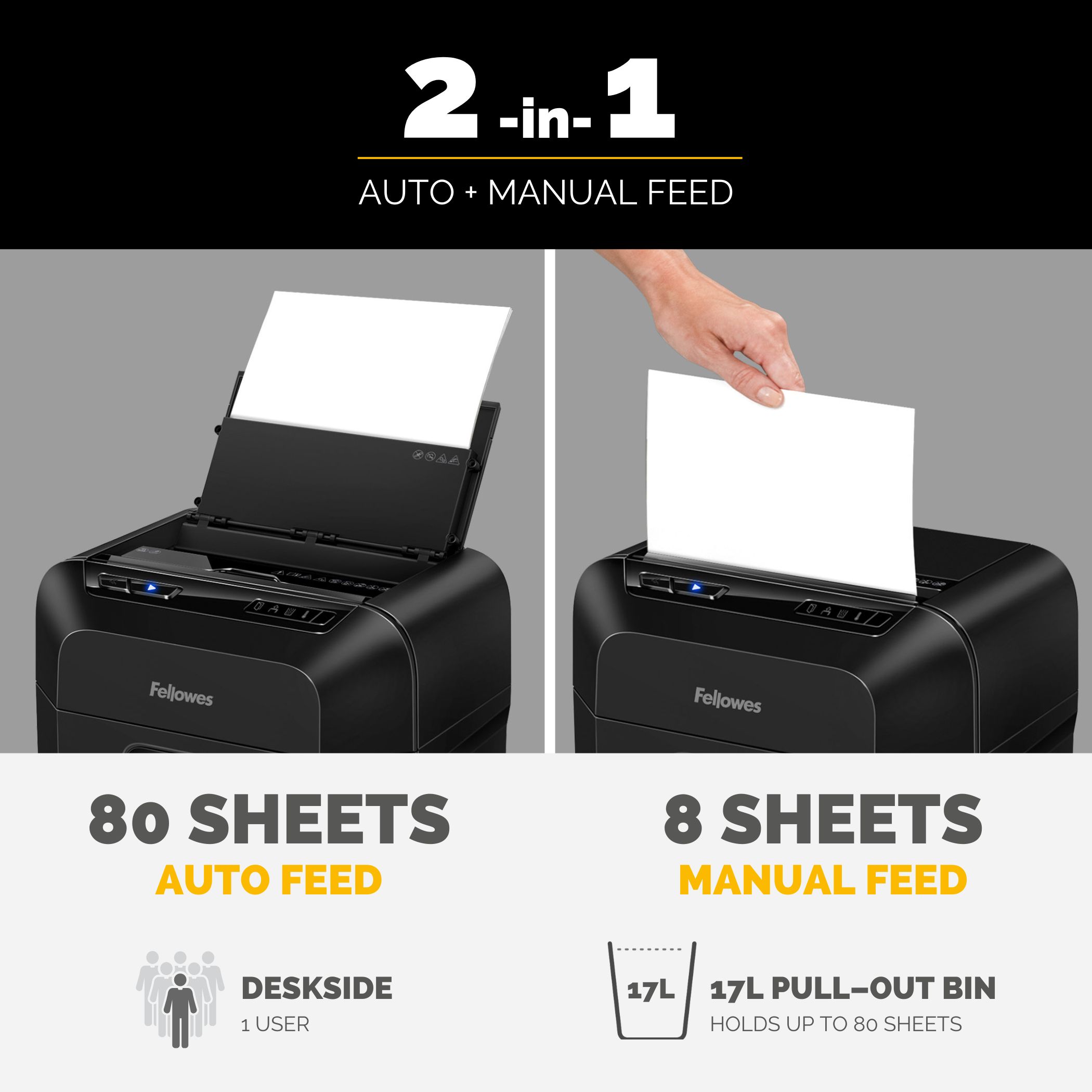Fellowes Dokumentförstörare Automax 80M