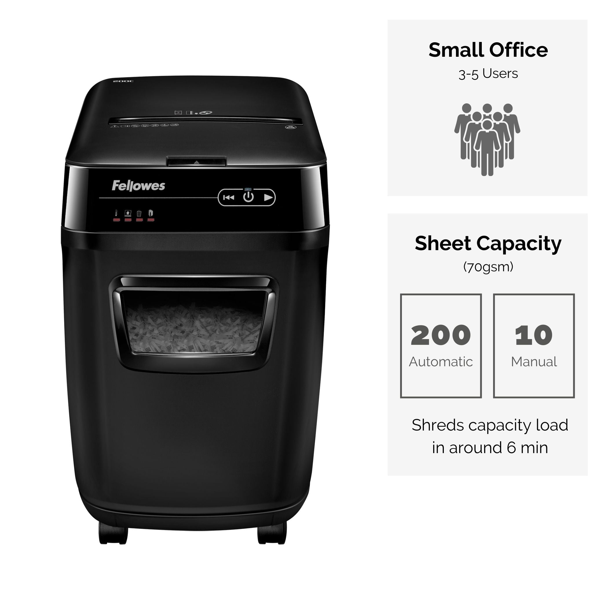 Fellowes Dokumentförstörare Automax 200C