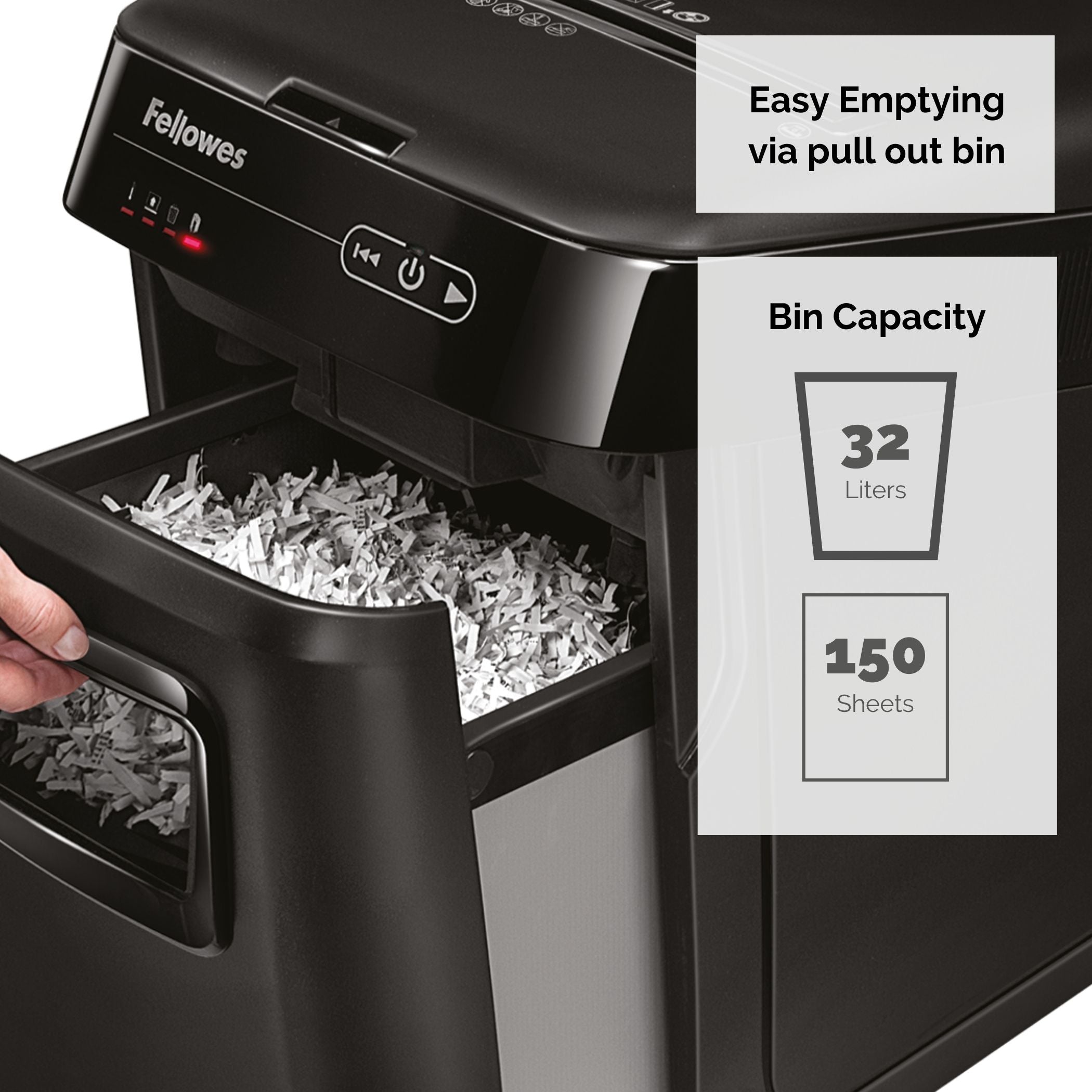 Fellowes Dokumentförstörare Automax 150C Svart