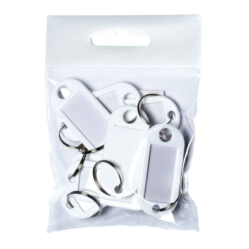 Nyckelbricka PET 10st – Vit