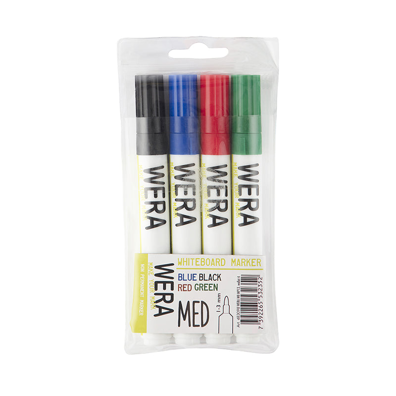 Wera Whiteboardpenna – Blandade färger – 1-3 mm