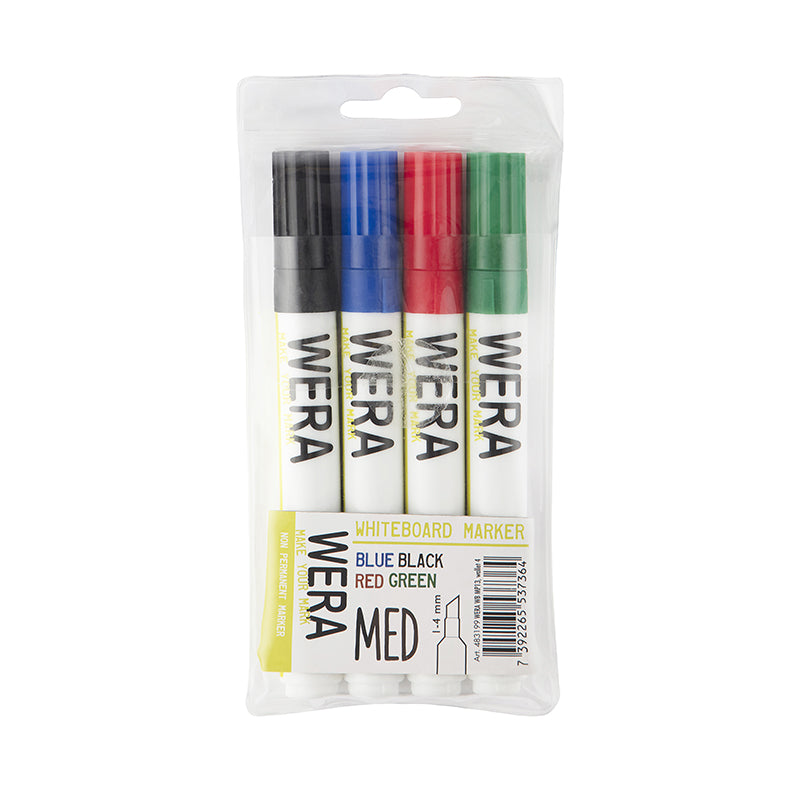 Wera Whiteboardpenna – Blandade färger – 1-4 mm