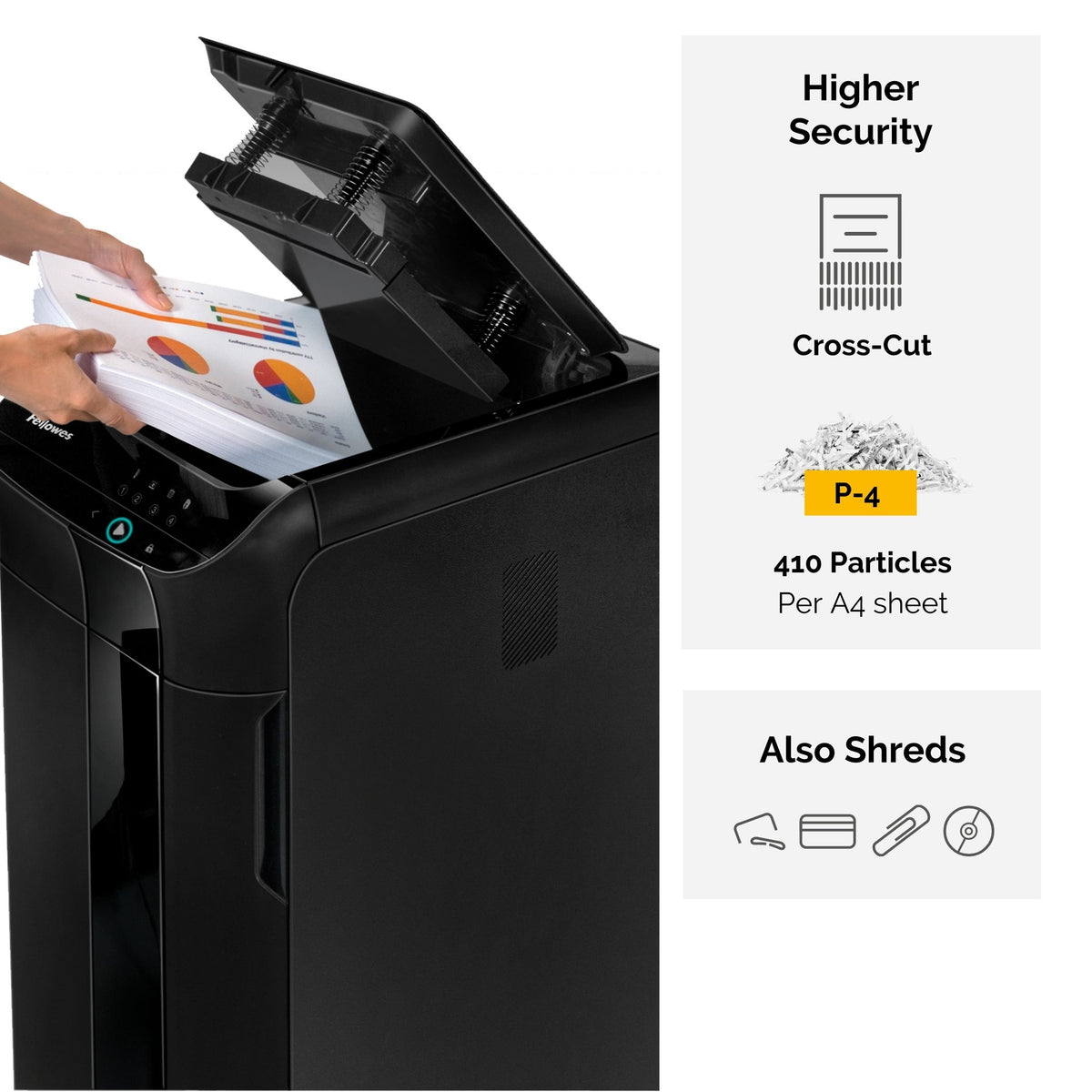 Fellowes Dokumentförstörare Automax 550C Svart