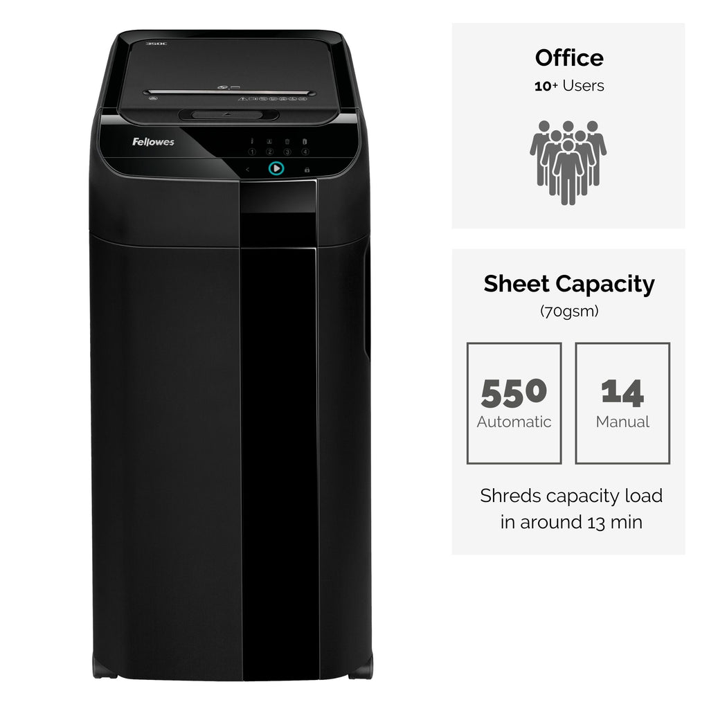 Fellowes Dokumentförstörare Automax 550C Svart
