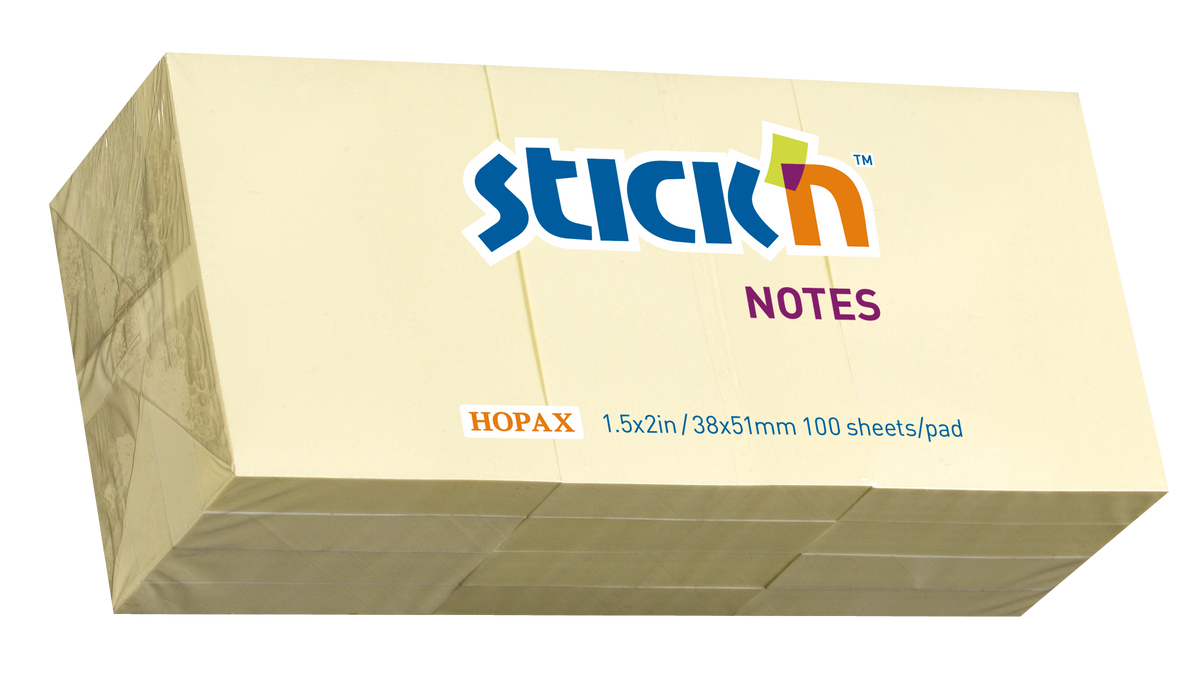 Stick'n Notisblock Gul