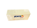 Stick'n Notisblock Gul – 38 × 51 mm – 12 × 100 ark – Miljömärkning: Standard