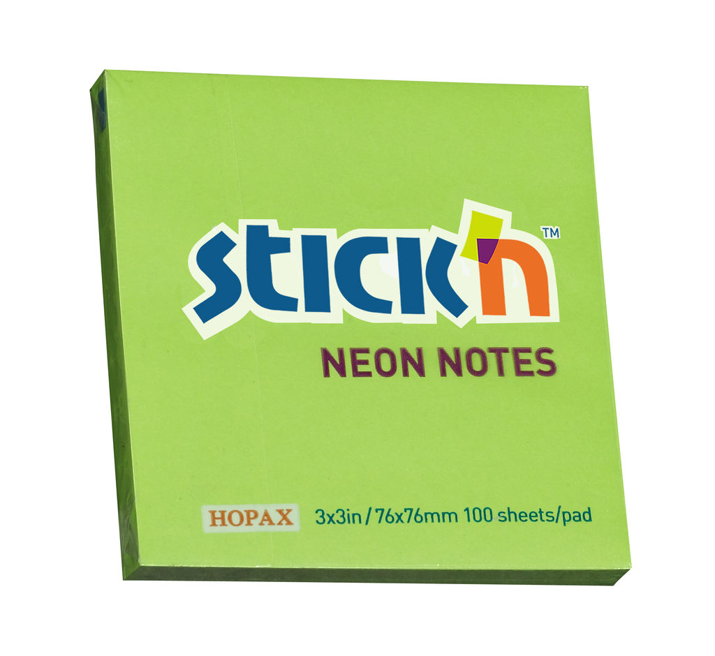 Stick'n Notisblock 100 blad Neon