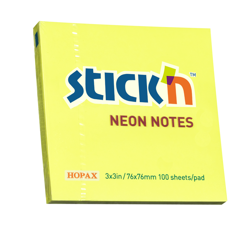 Stick'n Notisblock 100 blad Neon