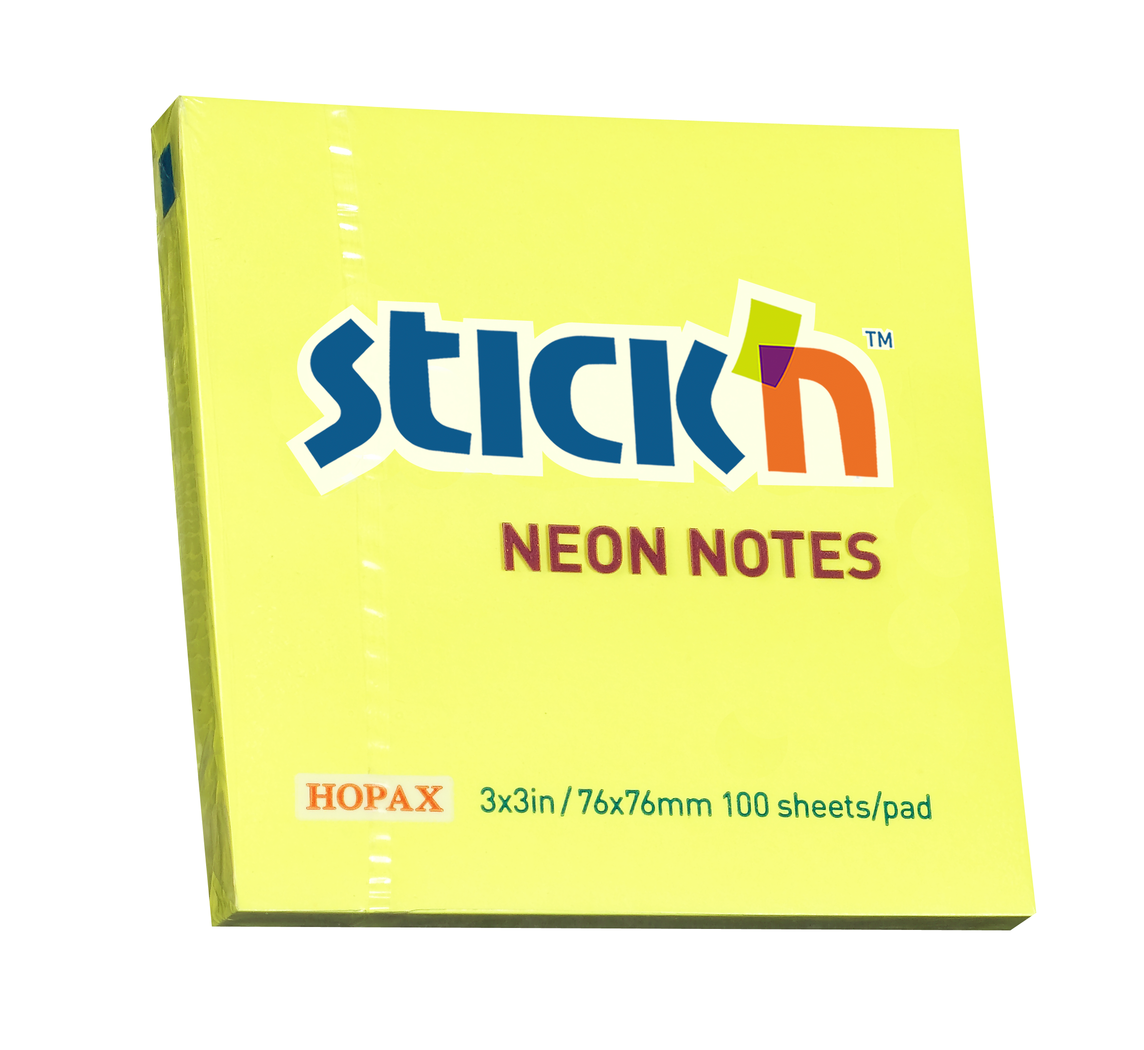 Stick'n Notisblock 100 blad Neon