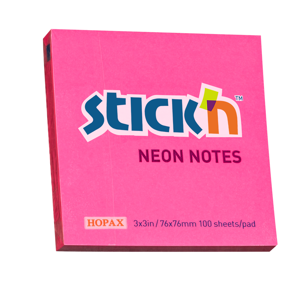 Stick'n Notisblock 100 blad Neon