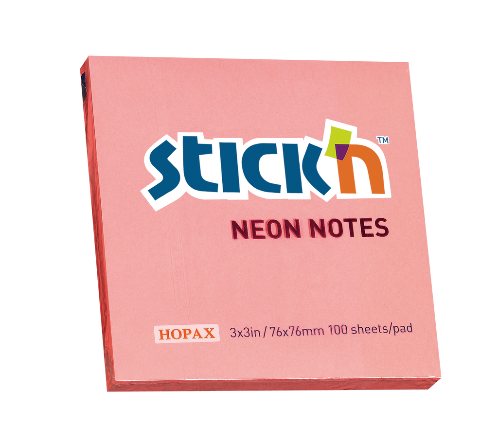 Stick'n Notisblock 100 blad Neon