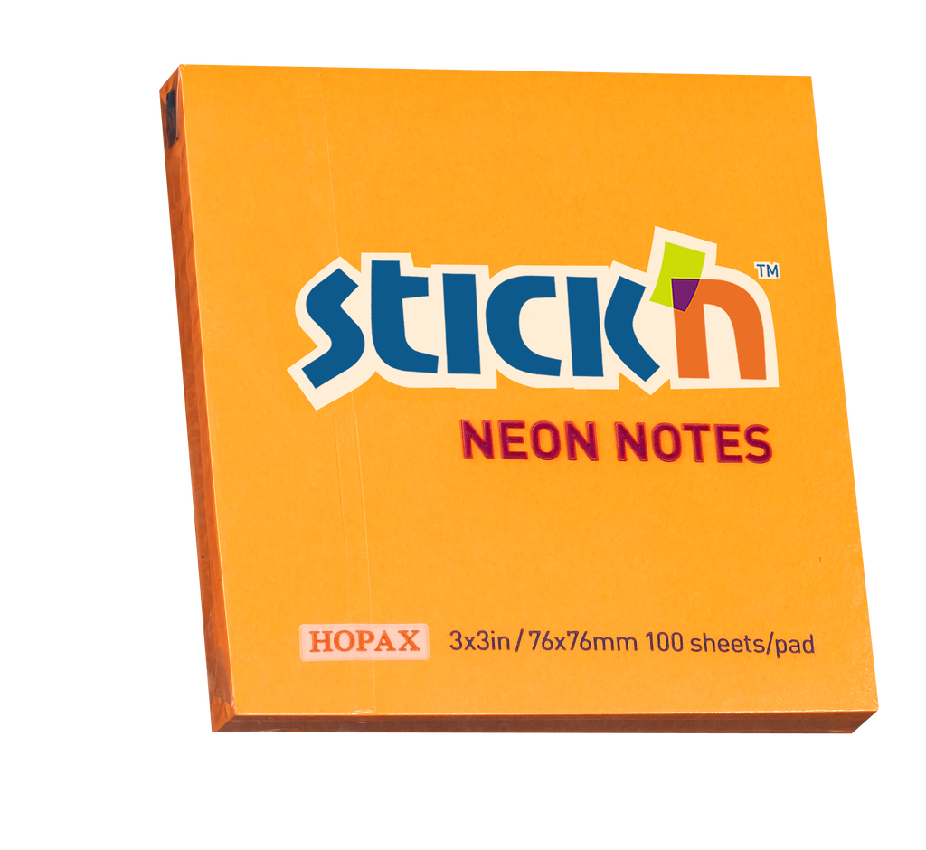 Stick'n Notisblock 100 blad Neon