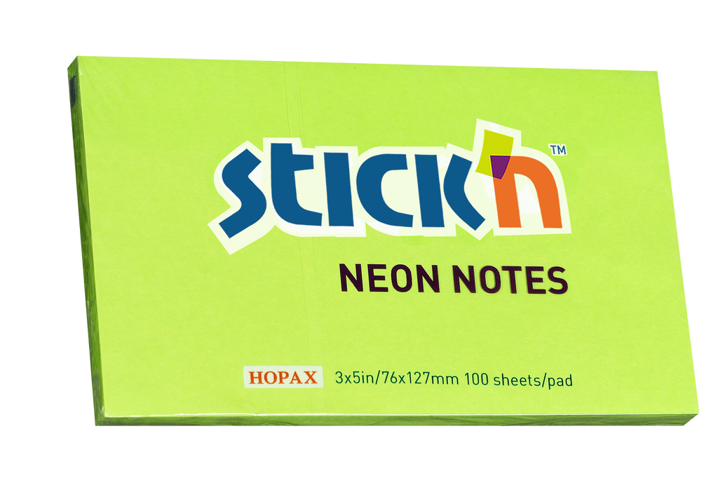 Stick'n Notisblock 100 blad Neon