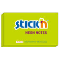 Stick'n Notisblock 100 blad Neon – Grön – 76 × 127 mm
