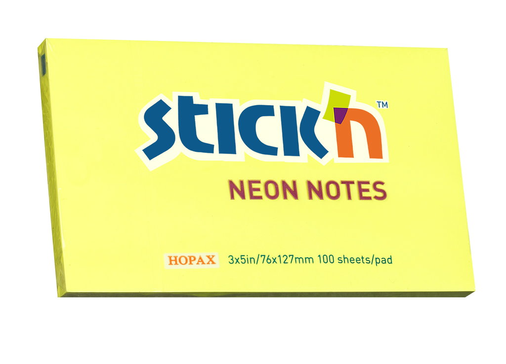 Stick'n Notisblock 100 blad Neon
