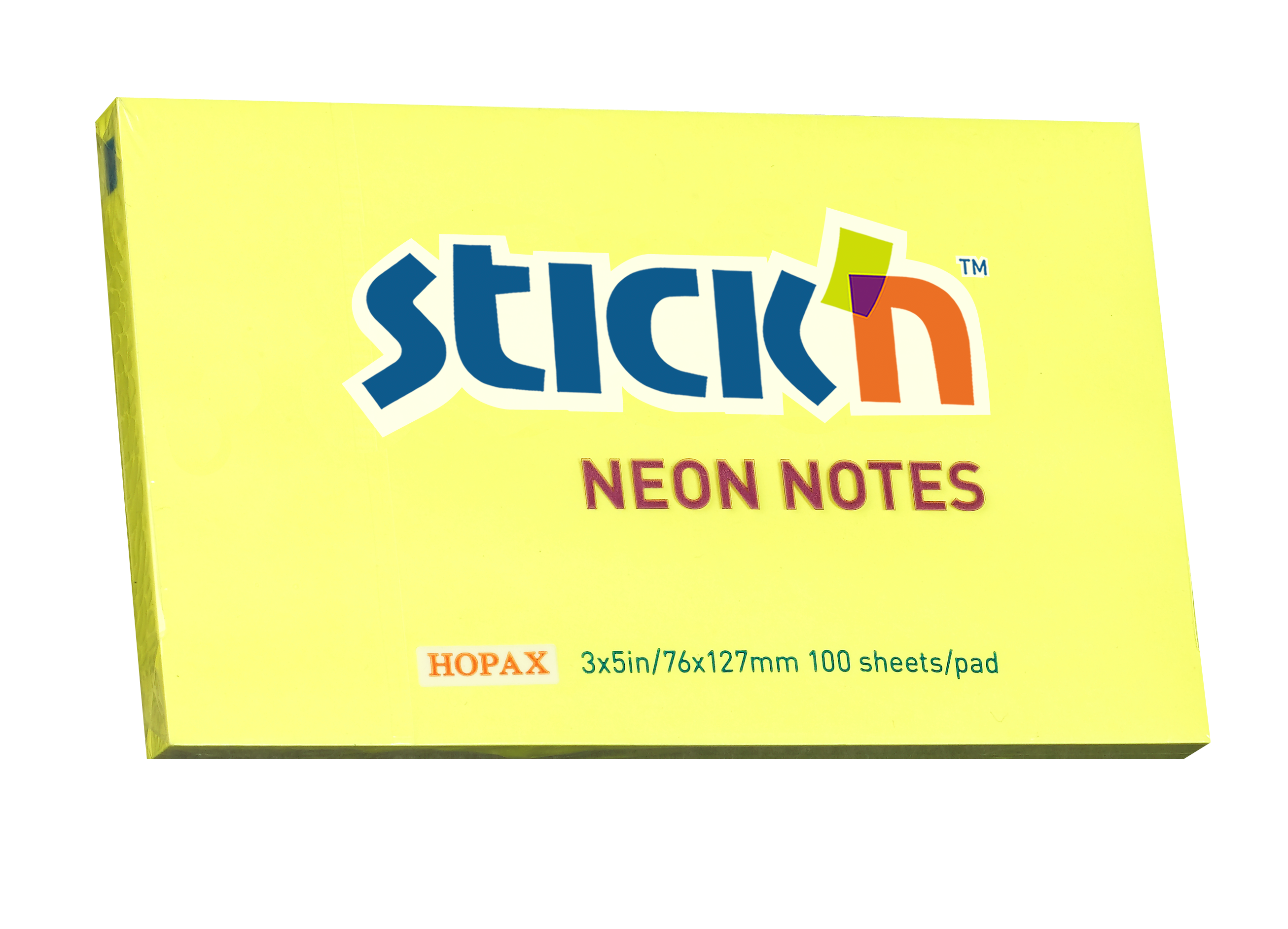 Stick'n Notisblock 100 blad Neon