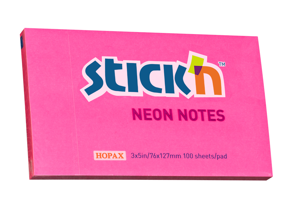 Stick'n Notisblock 100 blad Neon