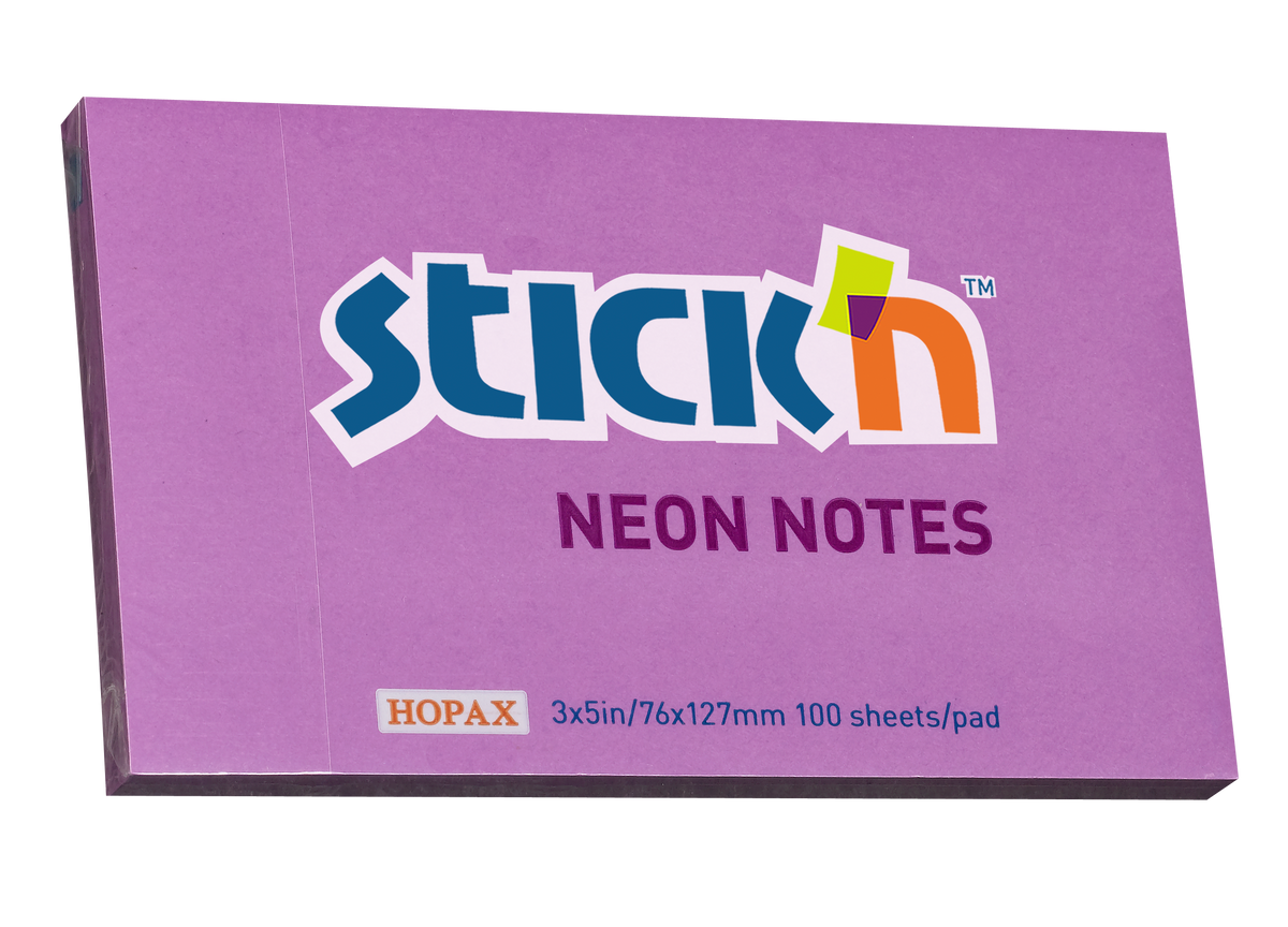 Stick'n Notisblock 100 blad Neon