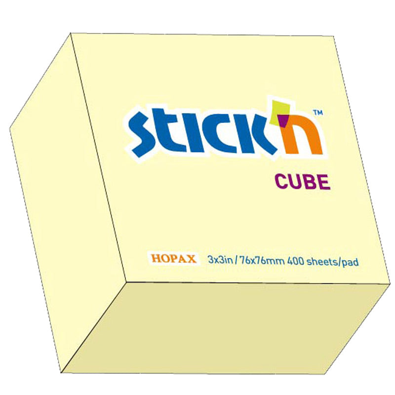 Stick'n Notiskub 76 × 76 400 blad Gul