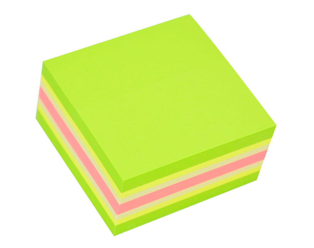 Stick'n Neonkub Mini 51 × 51 250 blad – Grön