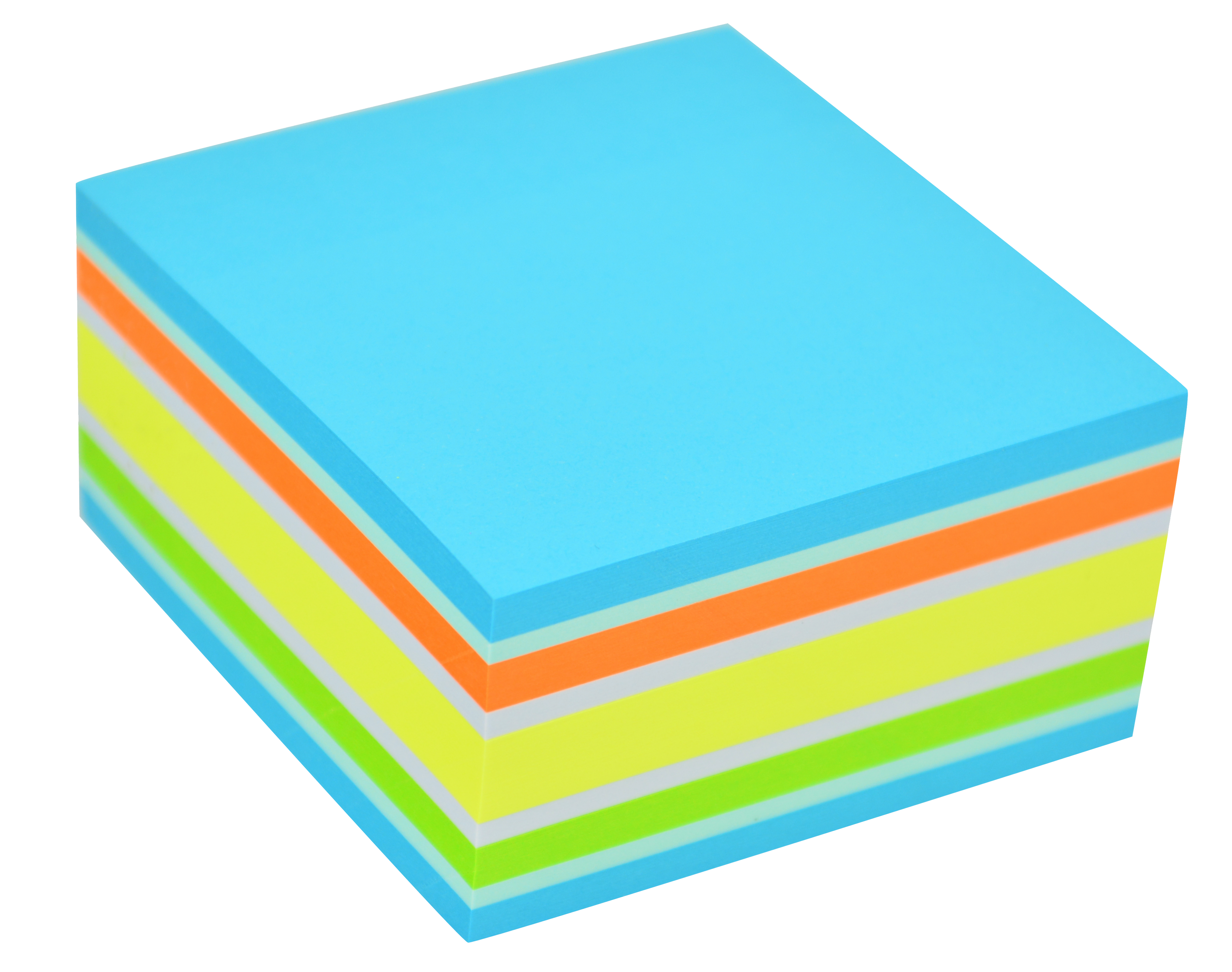 Stick'n Neonkub 76 × 76 400 blad – Blå