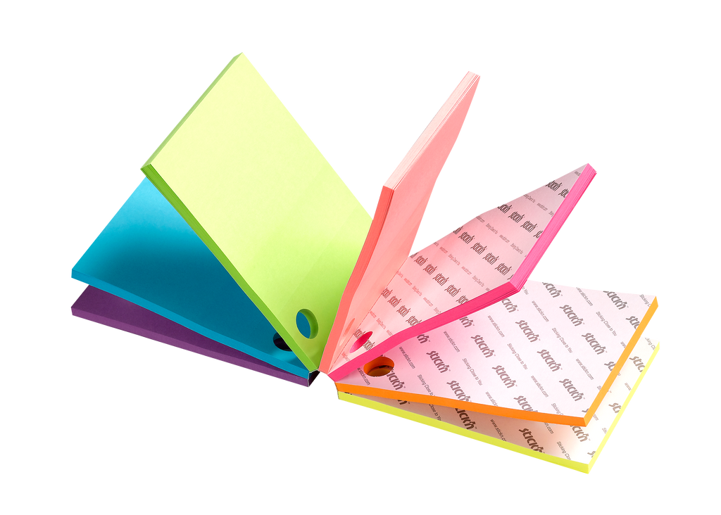 Stick'n Select Notiskub FSC 101 × 76 280 blad Sorterat Neon