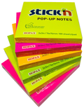Stick'n Z-Notiskub 6st 76 × 76 100 blad Sorterat Neon