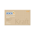Stick'n Notisblock 100 blad Kraftpapper Brun – 76 × 127 mm