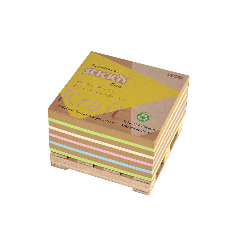 Stick'n Notiskub 76 × 76 400 blad Pall Sorterat Pastell