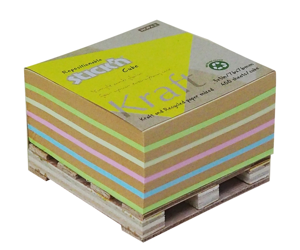 Stick'n Notiskub 76 × 76 400 blad Pall Sorterat Pastell