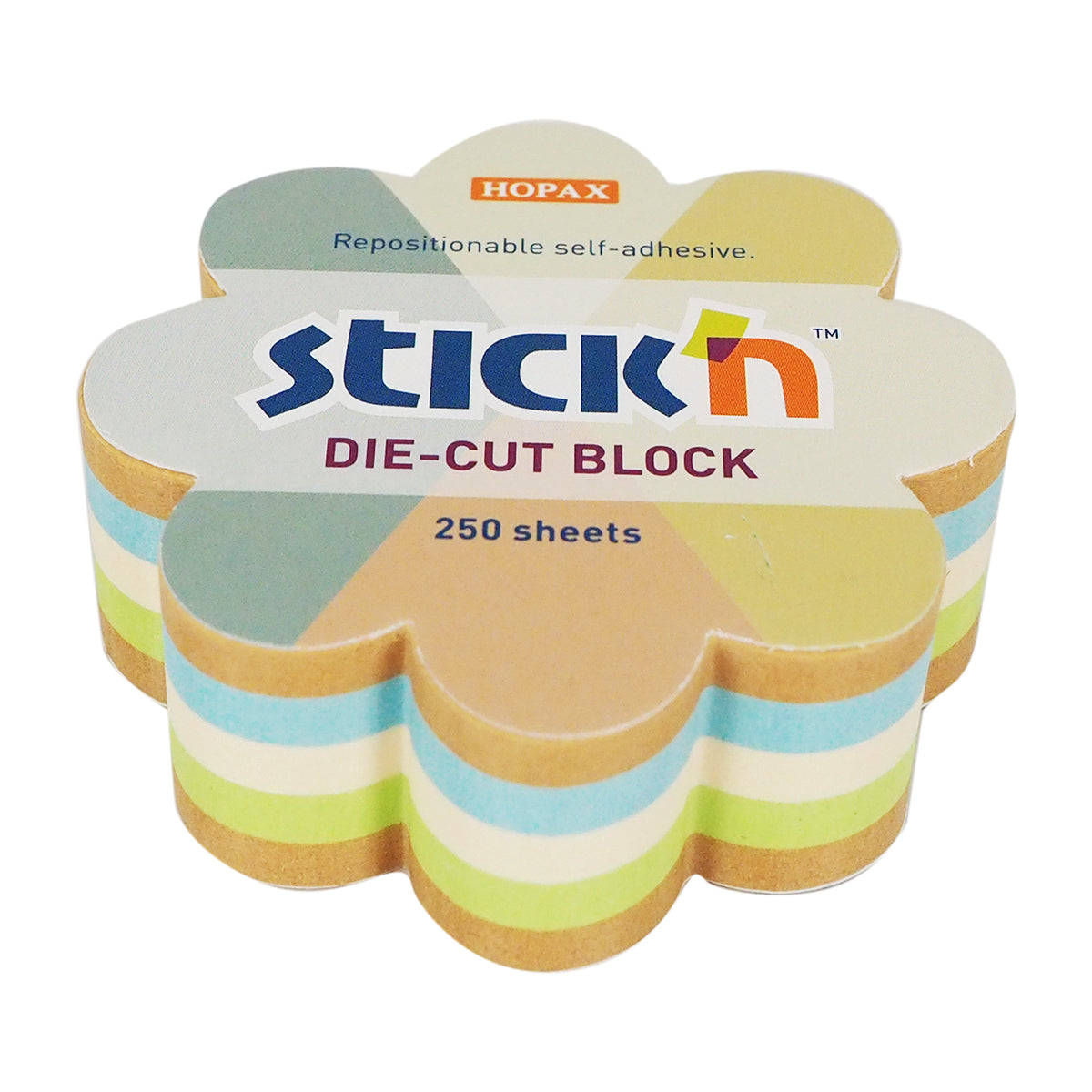 Stick'n Notiskub 67 × 67 250 blad Blomma Sorterat