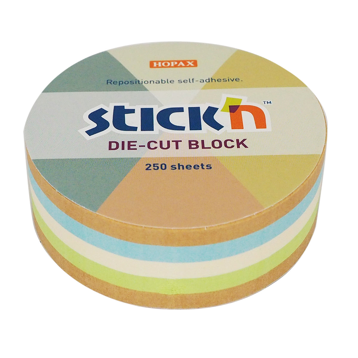 Stick'n Notiskub 67 × 67 250 blad Rund Sorterat