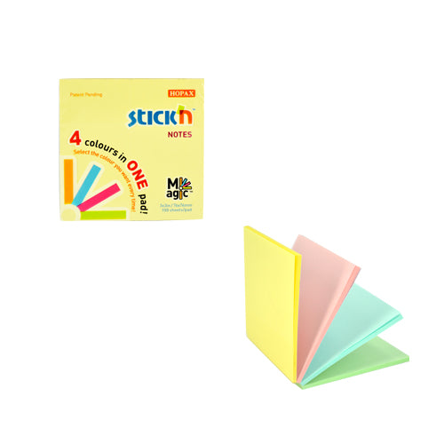 Stick'n Select Notisblock FSC 76 × 76 100 blad Sorterat Pastel