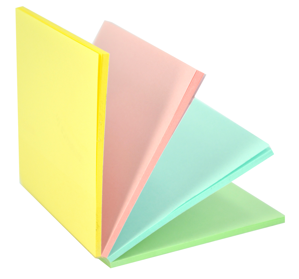 Stick'n Select Notisblock FSC 76 × 76 100 blad Sorterat Pastel