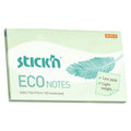 Stick'n Notisblock ECO 100 blad – Grön – 76 × 127 mm