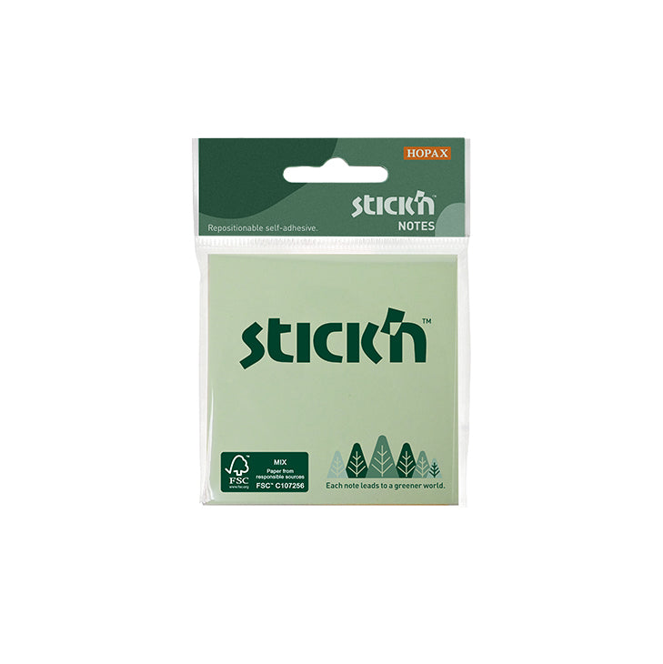 Stick'n Miljö Notisblock FSC Sorterad 3 Block – 76 × 76 mm