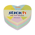 Stick'n Notiskub 64 × 67 250 blad Hjärta Sorterat Pastell