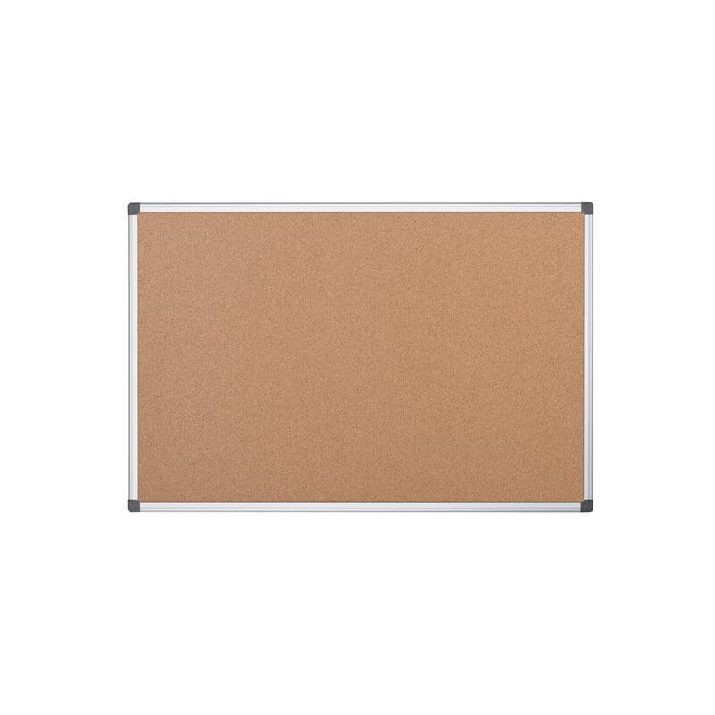 Anslagstavla Kork Aluminiumram 120 × 90 cm